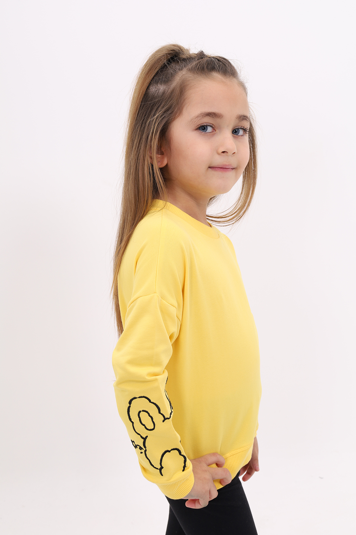 Toontoy Kız Çocuk Nakışlı Sweatshirt