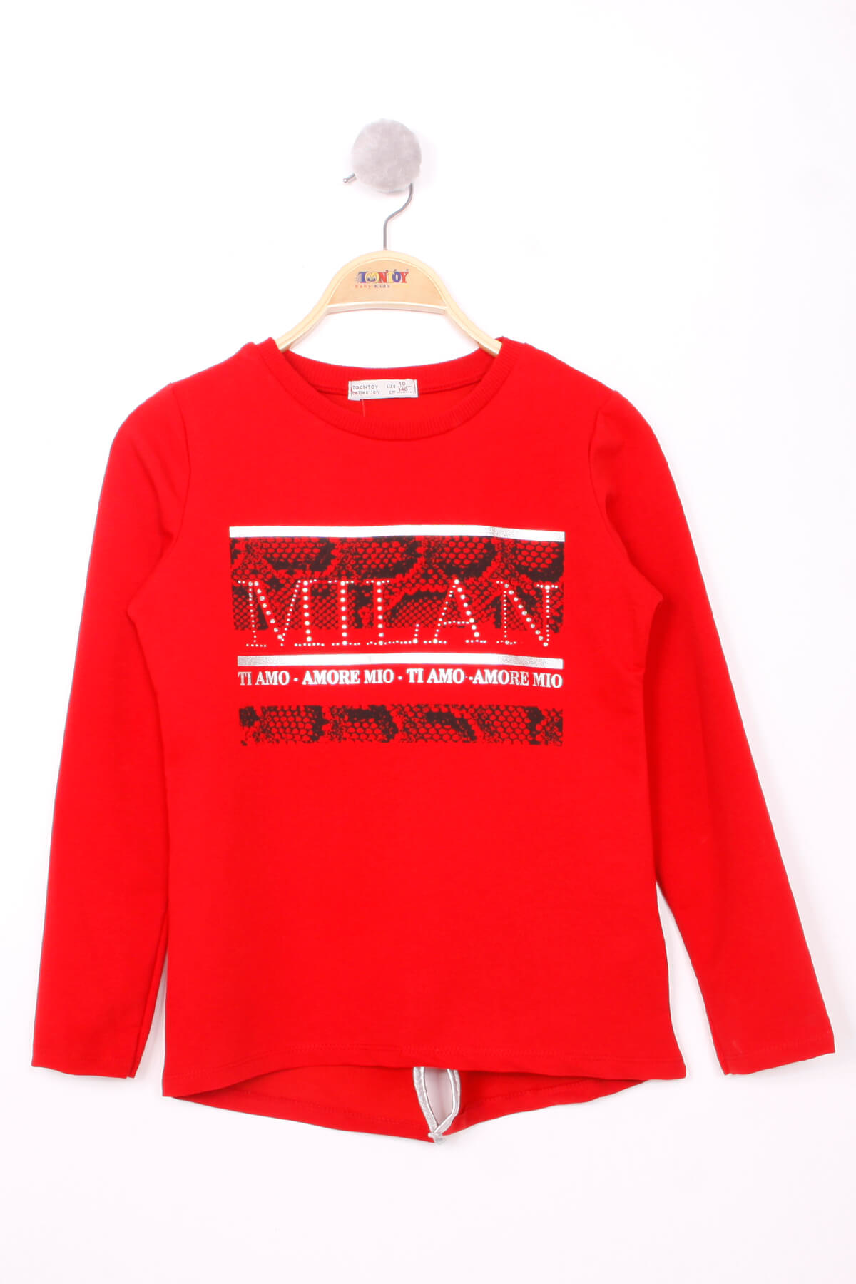 Toontoy Kız Çocuk Milan Baskılı Sweatshirt