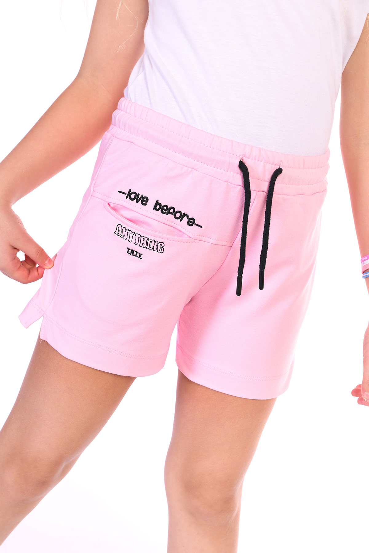 Toontoy  Kız Çocuk Love Before Nakışlı Şort