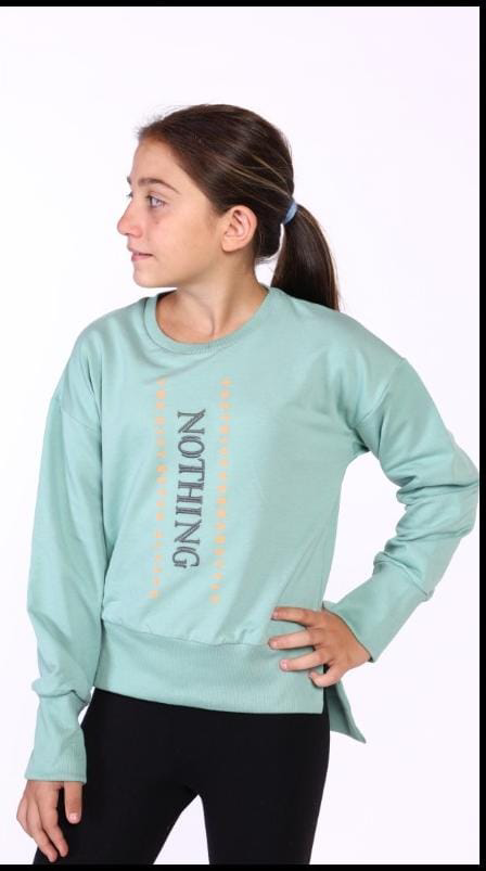 Toontoy Kız Çocuk Nakış Detaylı Sweatshirt