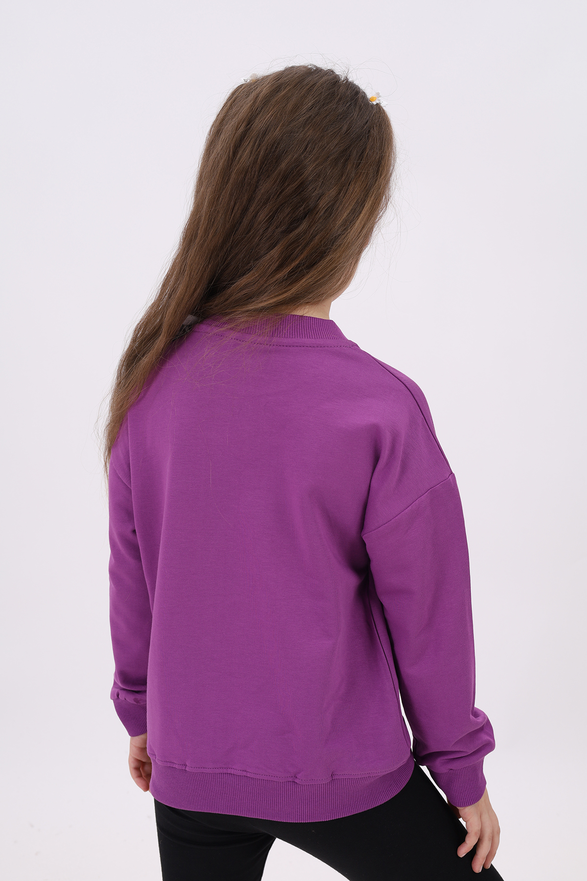Toontoy Kız Çocuk Nakışlı Sweatshirt