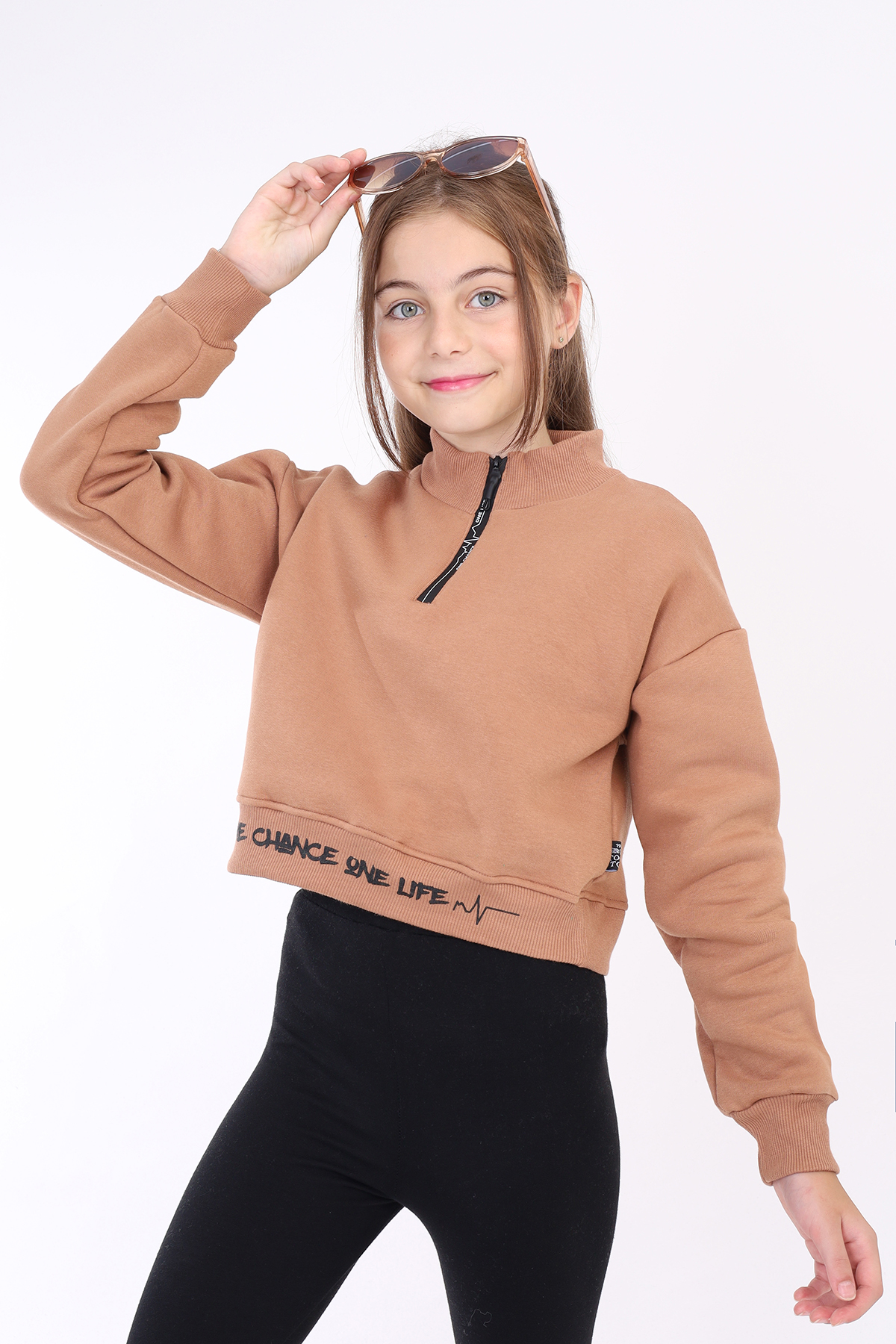 Toontoy Kız Çocuk Baskılı Sweatshirt