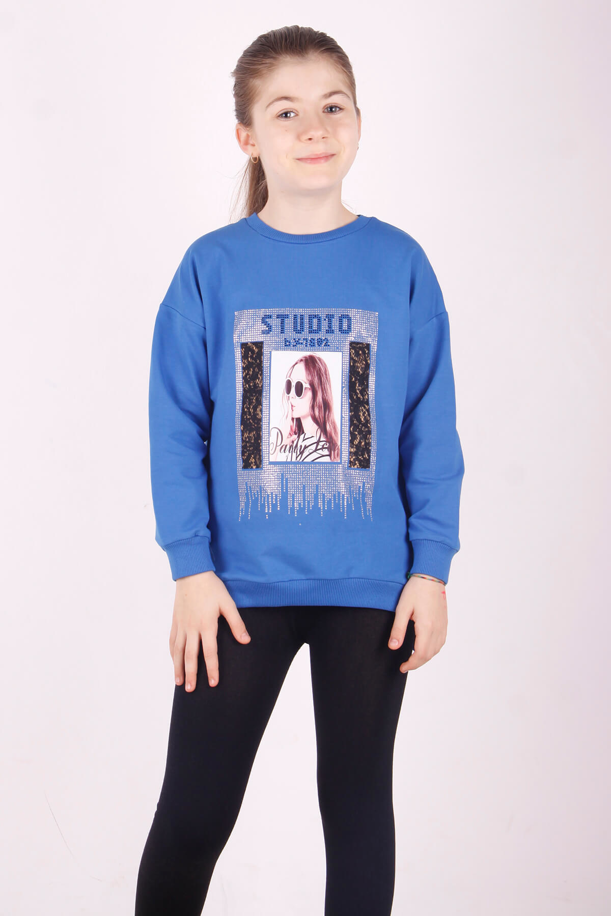 Toontoy Kız Çocuk Studio Baskılı Sweatshirt