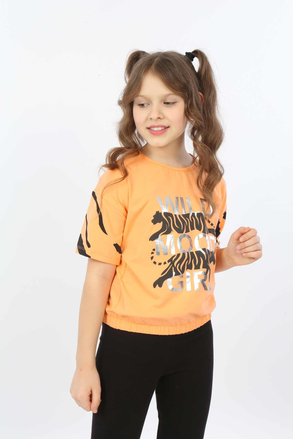Toontoy Kız Çocuk Wild Wood Girl Baskılı Tişört