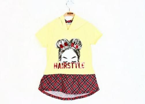 Toontoy Kız Çocuk Haırstyle Pul Palet Elbise