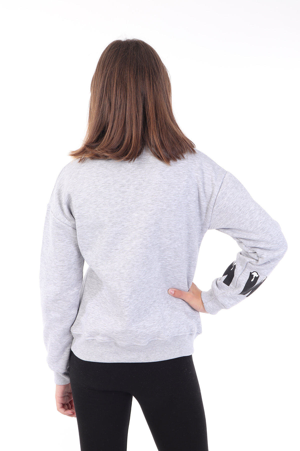 Toontoy Kız Çocuk Baskılı Nakışlı Sweatshirt