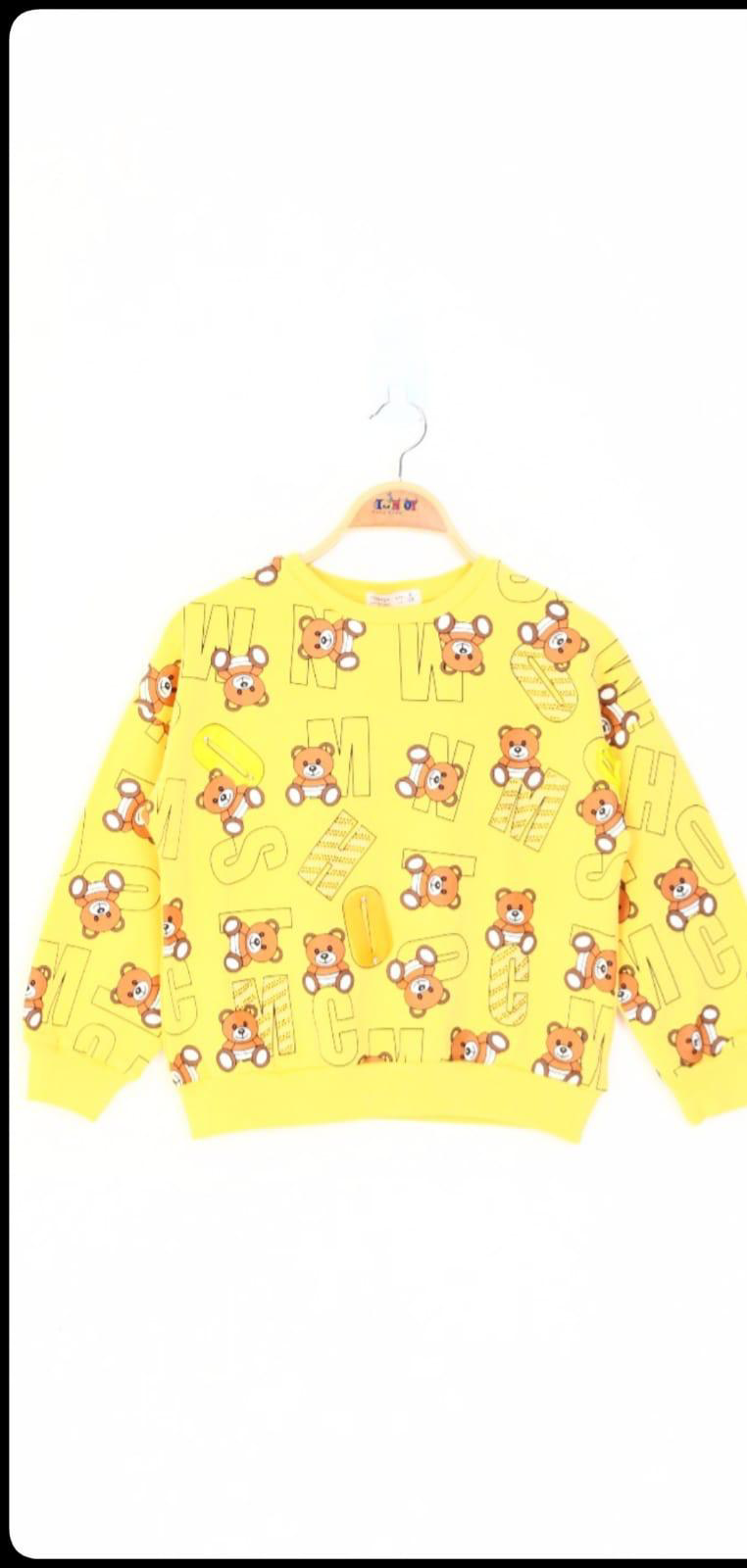 Toontoy Kız Çocuk Harf Baskılı Sweatshirt