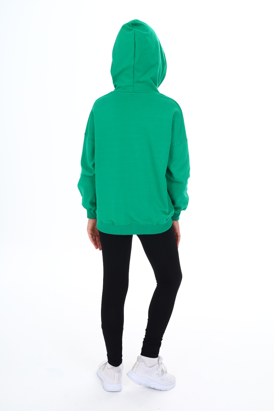 Toontoy Kız Çocuk Kapüşonlu Armalı Taytlı Takım