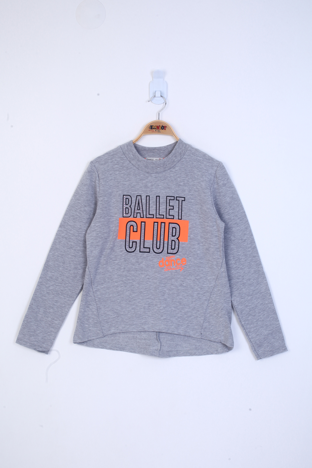 Toontoy Kız Çocuk Ballet Club Baskılı Sweatshirt