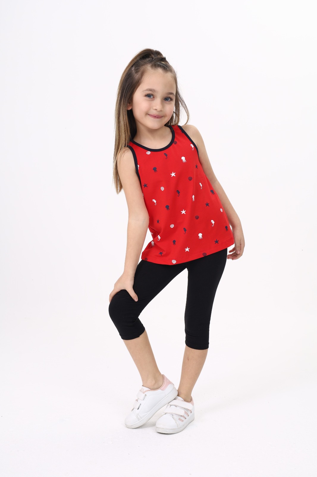 Toontoy Kız Çocuk Baskılı Atlet