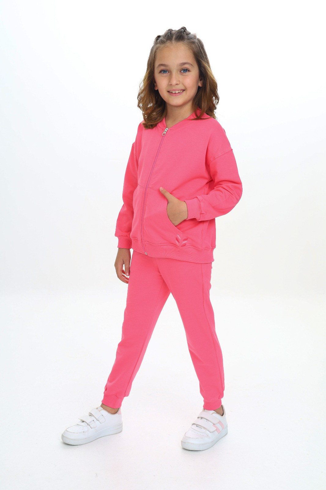 Toontoy  Kız Çocuk Damla  Nakışlı Eşofman Takım