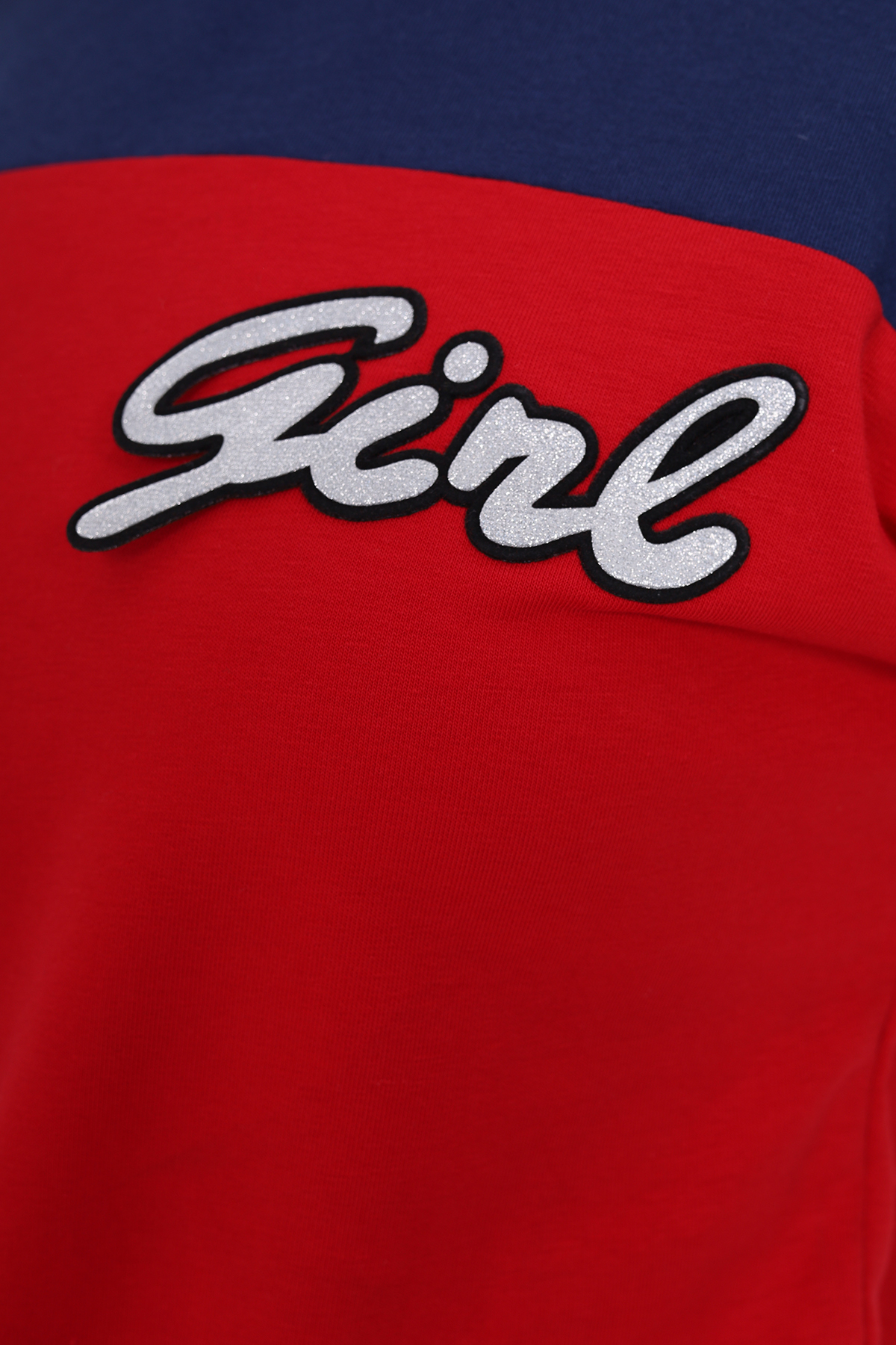 Toontoy Kız Çocuk Varaklı Girl Baskılı Sweatshirt