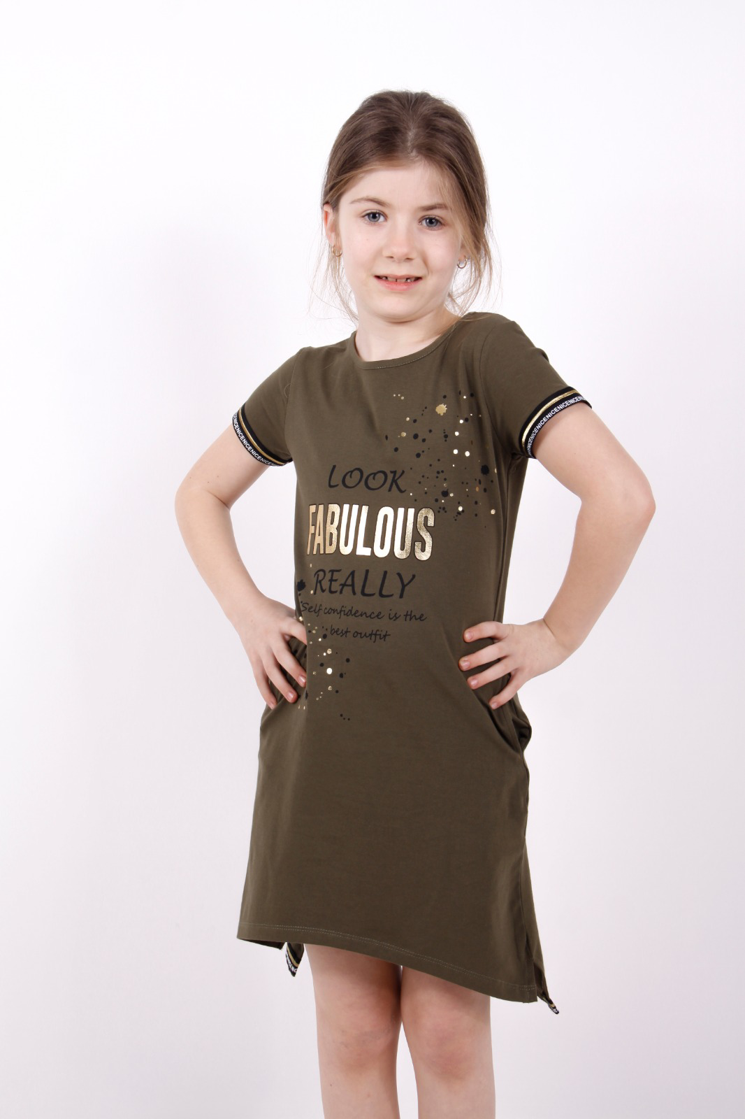 Toontoy Kız Çocuk Fabulous Baskılı Elbise