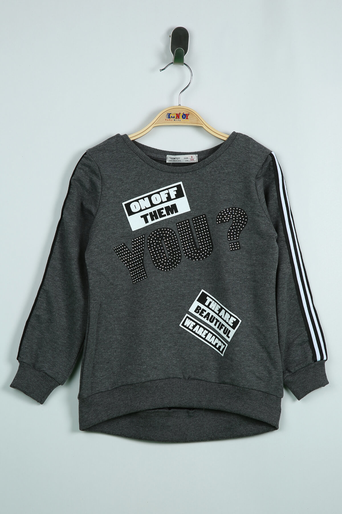 Toontoy Kız Çocuk Sweatshirt You Baskı