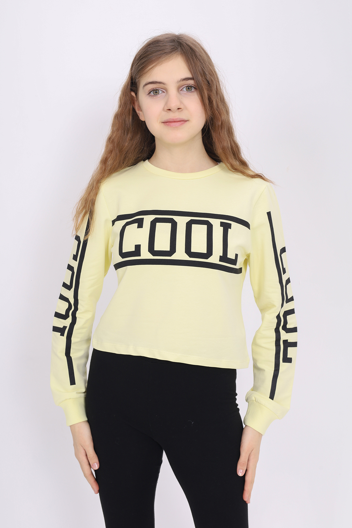 Toontoy Kız Çocuk Cool Baskılı Sweatshirt