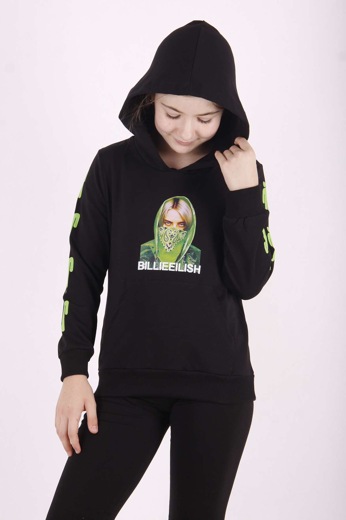 Toontoy Kız Çocuk Billie Eilish Baskılı Sweatshirt