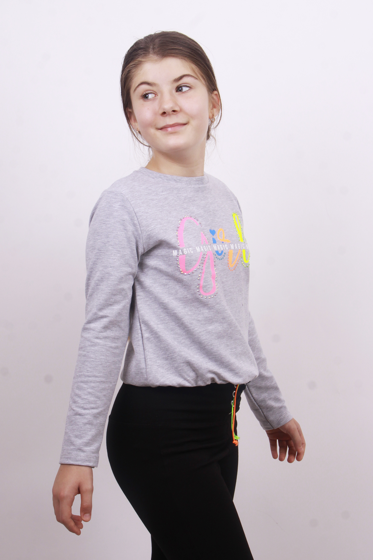 Toontoy Kız Çocuk Girl Baskılı Sweatshirt