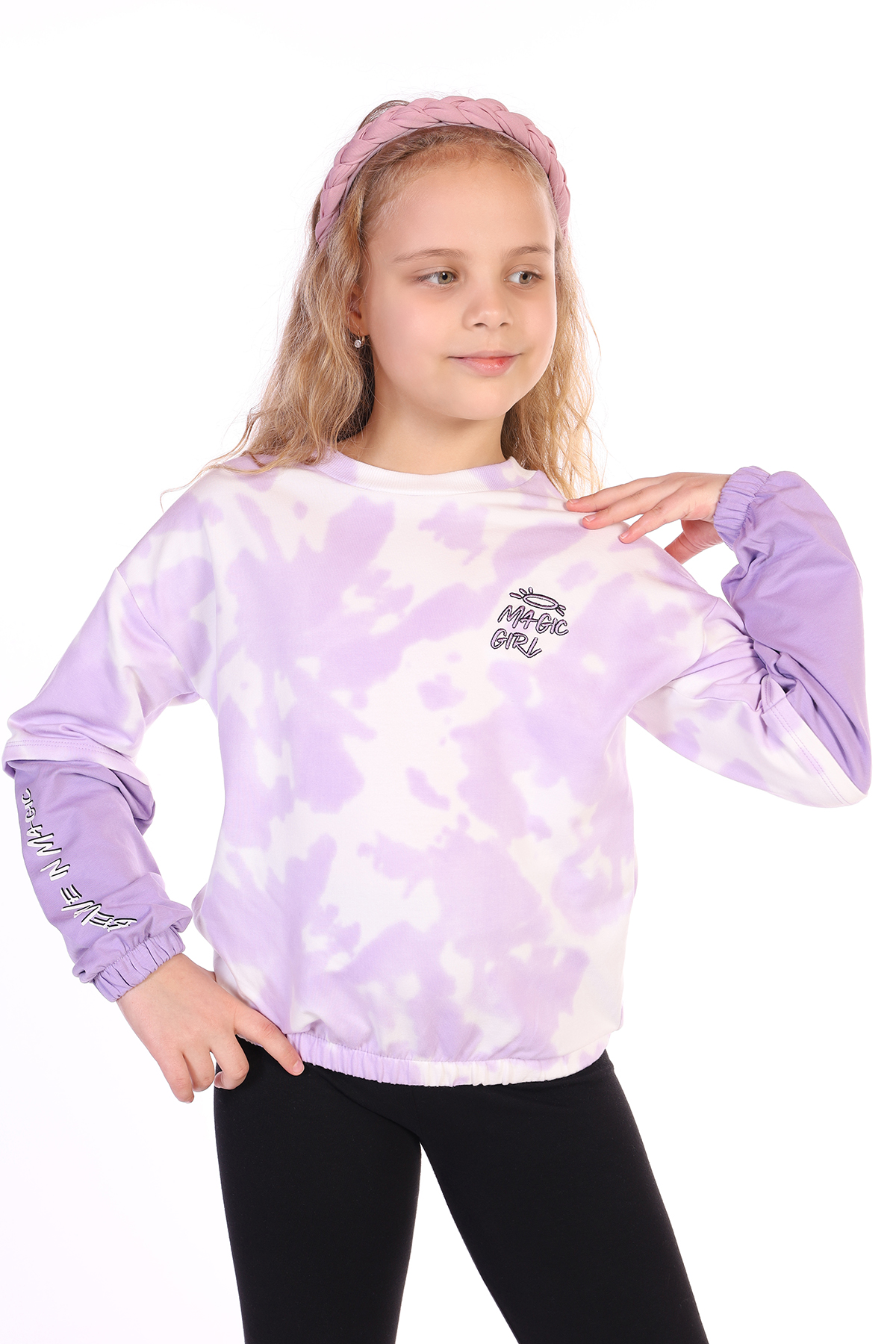 Toontoy Kız Çocuk Magic Girl Nakışlı Sweatshirt