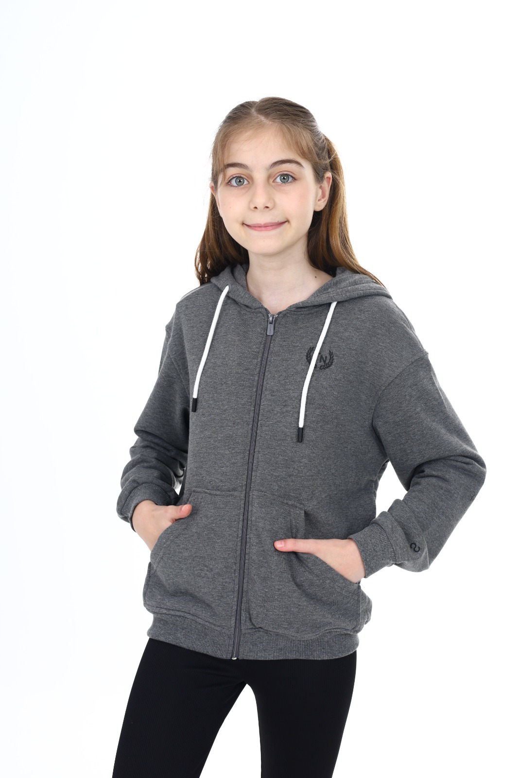 Toontoy Kız Çocuk Baskılı Hırka