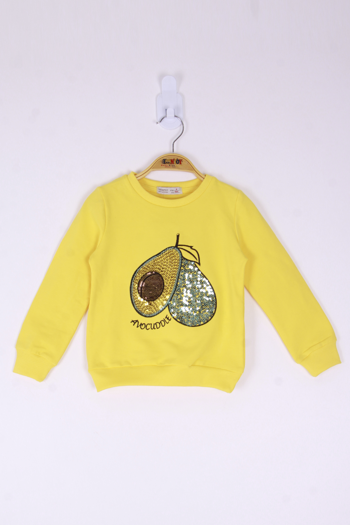 Toontoy Kız Çocuk Avocuddle Nakışlı Sweatshirt
