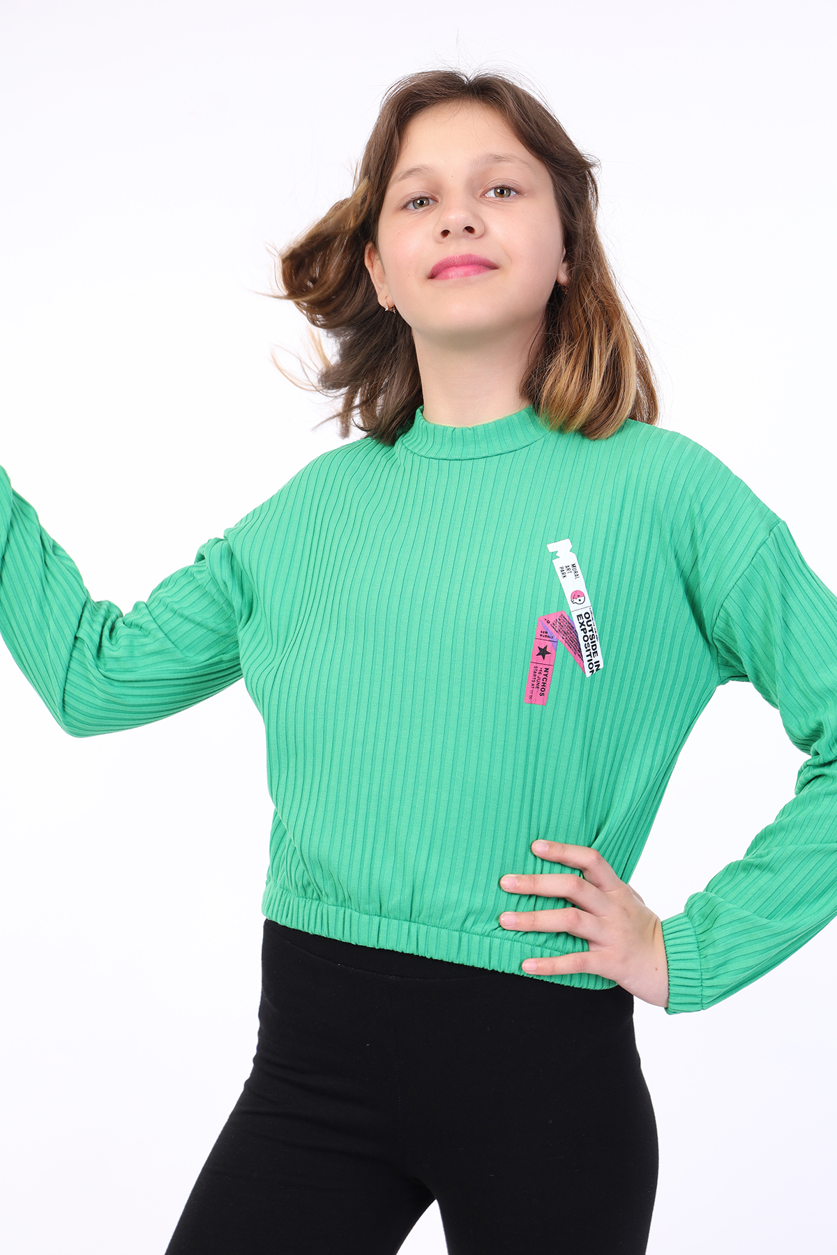 Toontoy Kız Çocuk Baskılı Sweatshirt