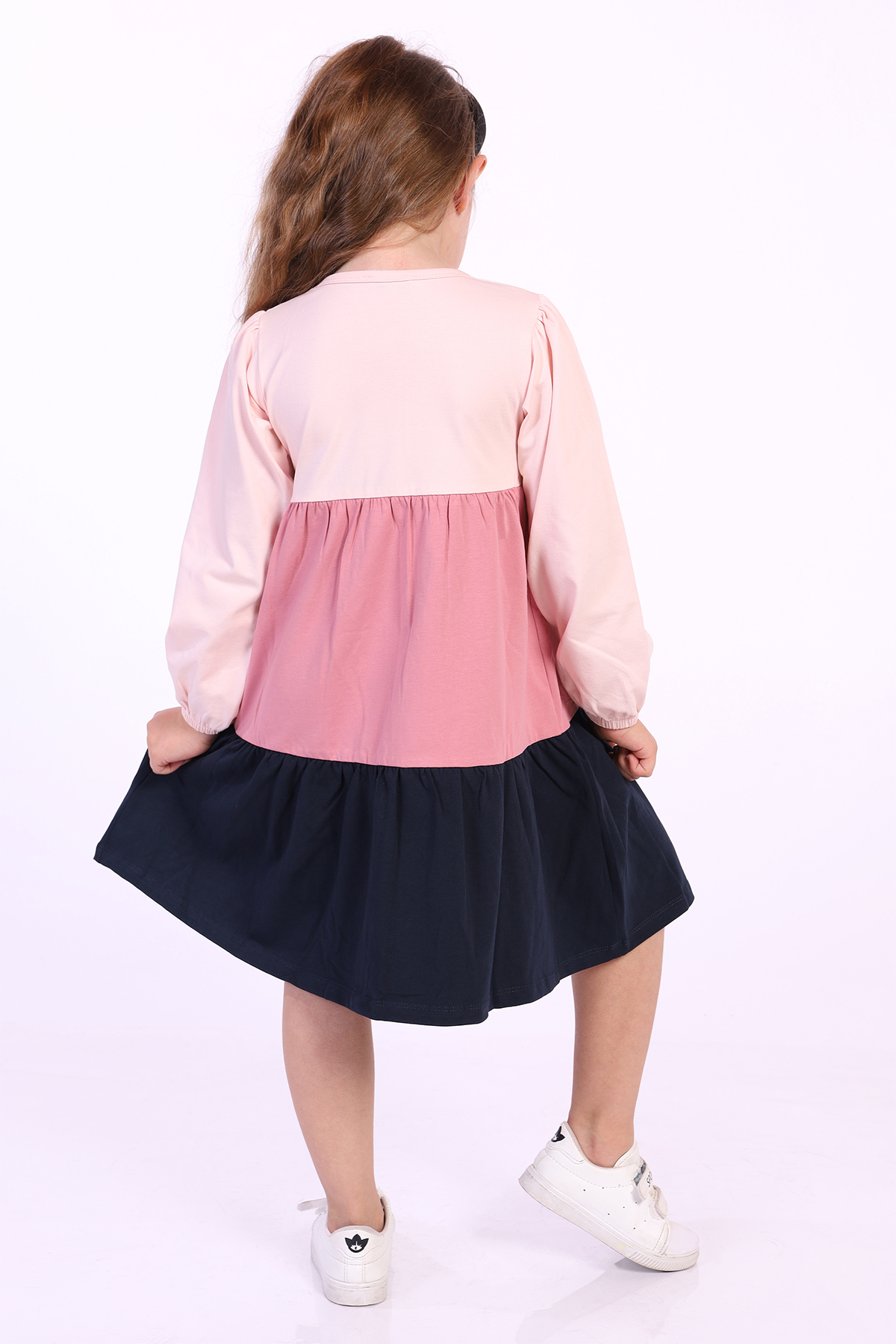 Toontoy Kız Çocuk Göğsü Pretty Nakışlı Elbise