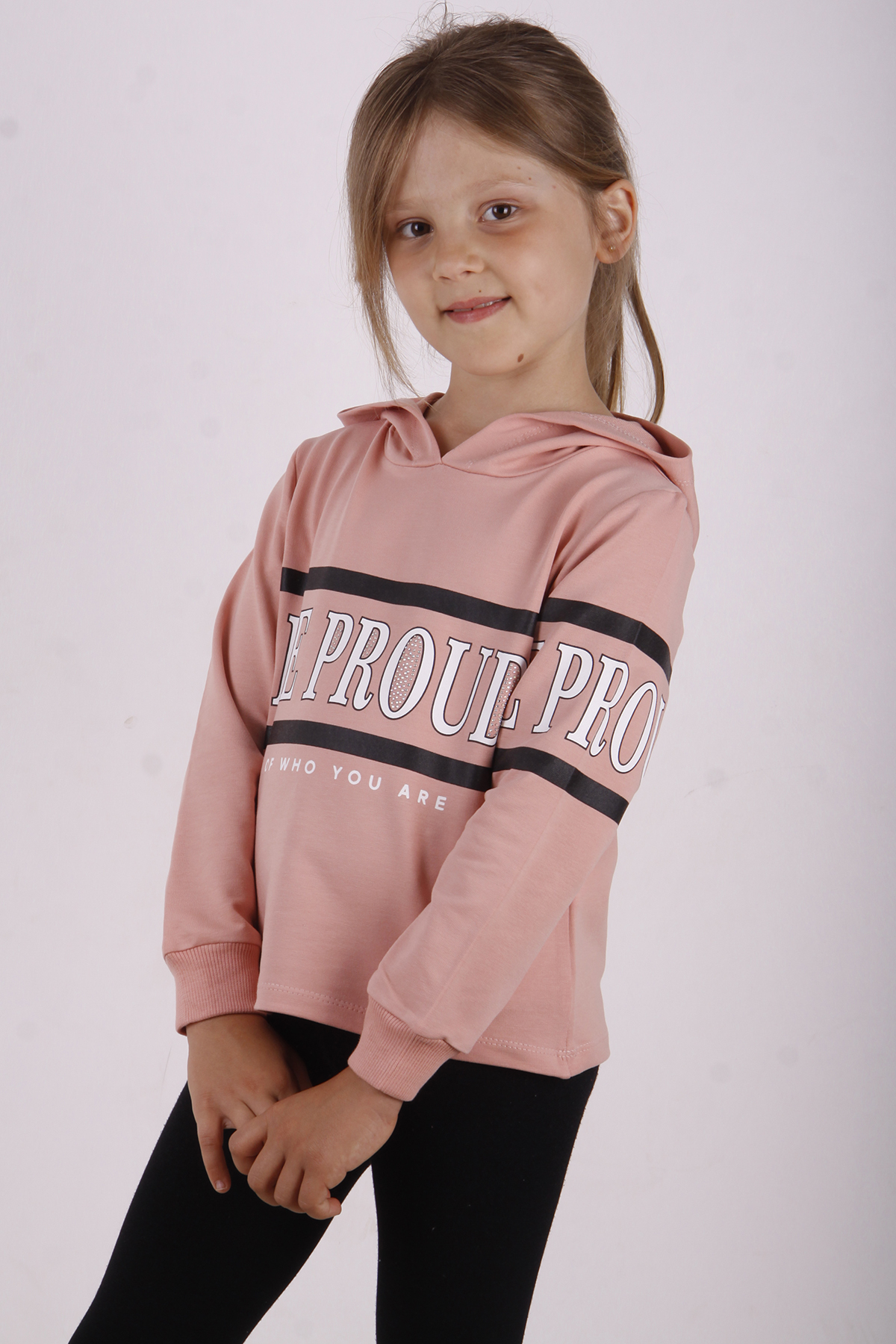 Toontoy Kız Çocuk Be Proud Baskılı Sweatshirt