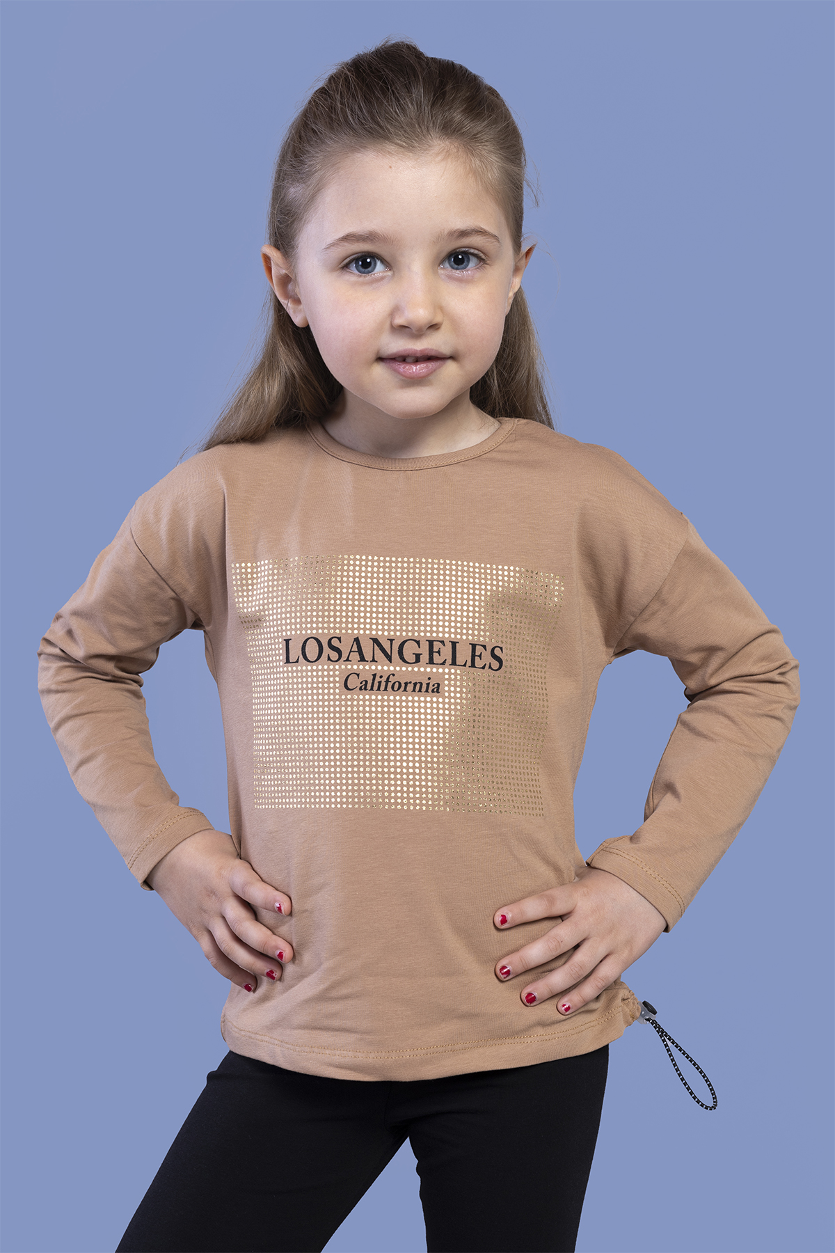 Toontoy Kız Çocuk  Losangeles Baskılı Tişört