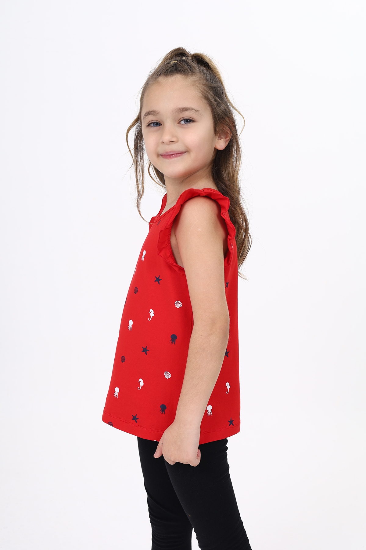 Toontoy  Kiz Çocuk Baskili Atlet