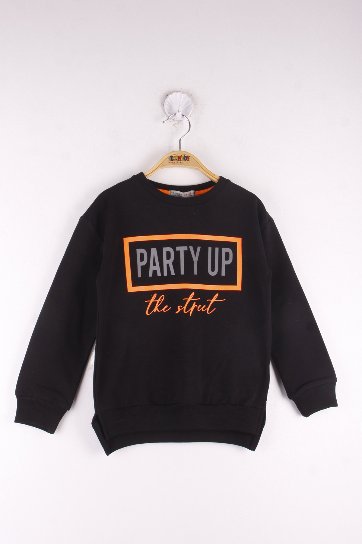 Toontoy Kız Çocuk Party Up Baskılı Sweatshirt
