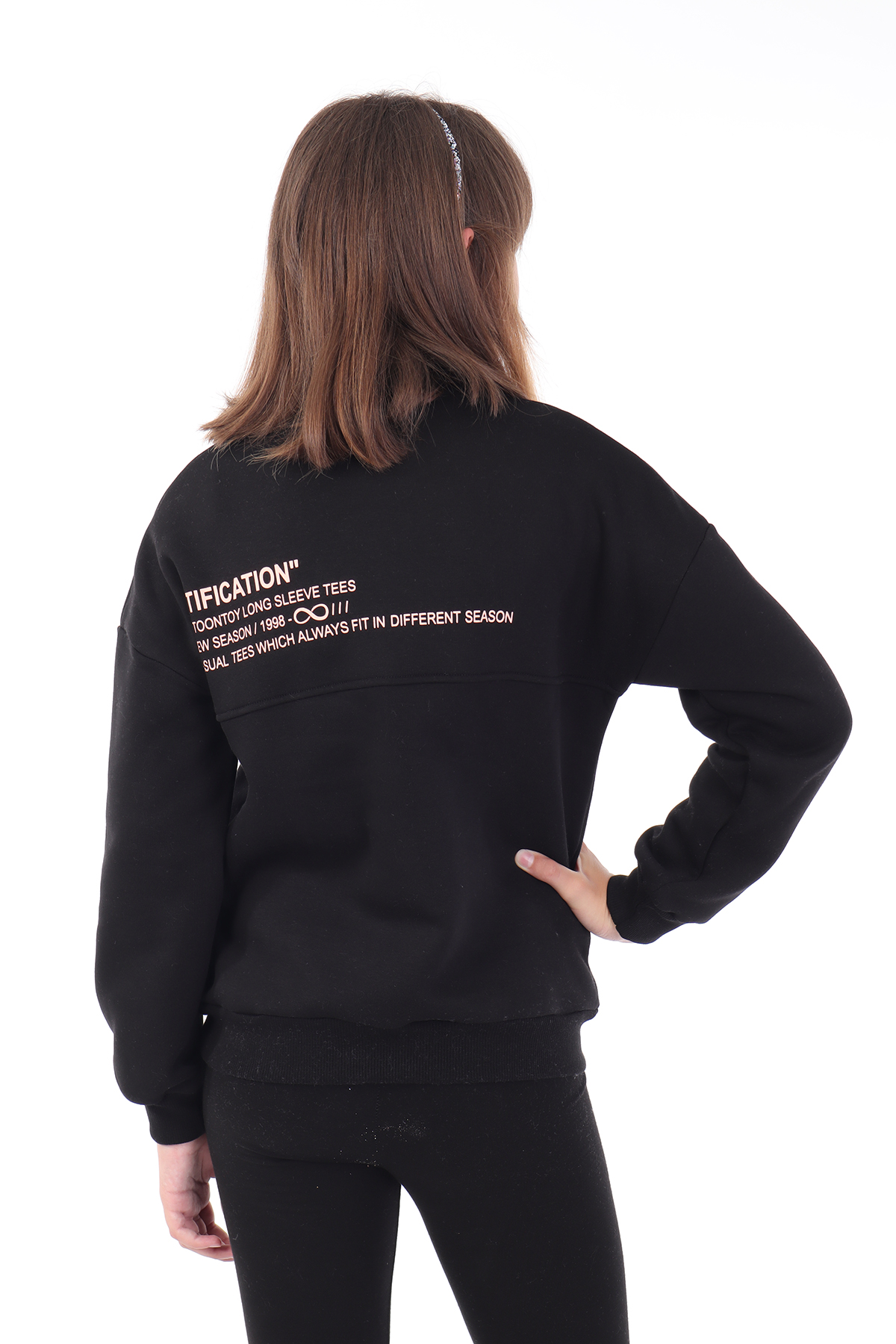 Toontoy Kız Çocuk Baskılı Sweatshirt