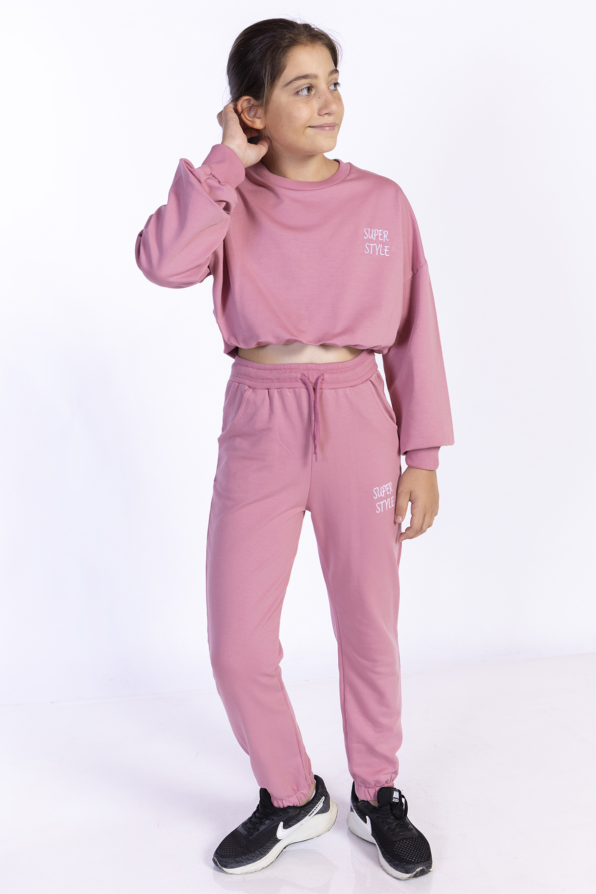 Toontoy  Kız Çocuk Nakışlı Eşofman Takımı