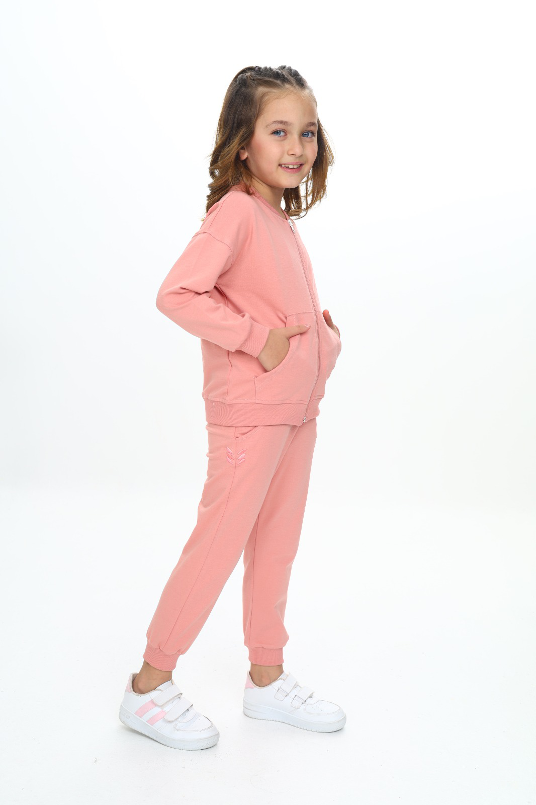 Toontoy  Kız Çocuk Damla  Nakışlı Eşofman Takım