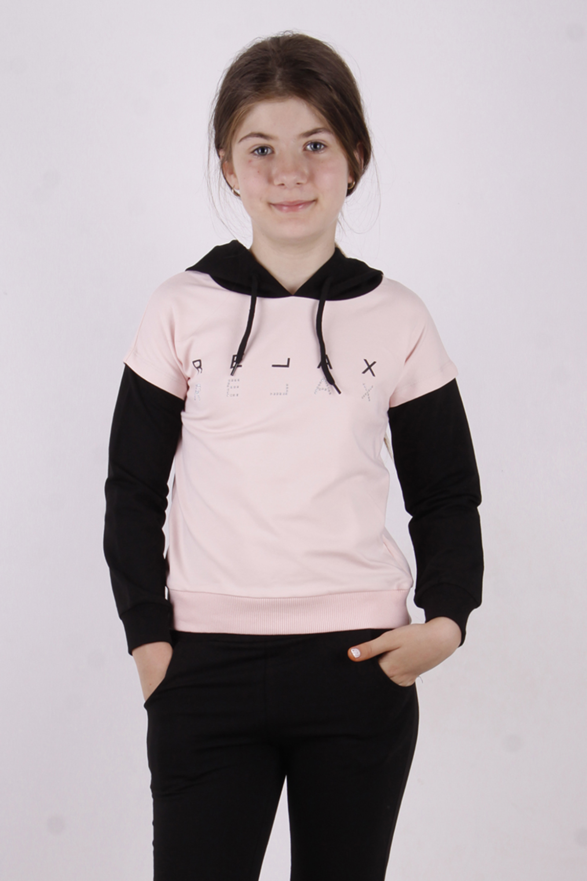 Toontoy Kız Çocuk Relax Baskılı Sweatshirt