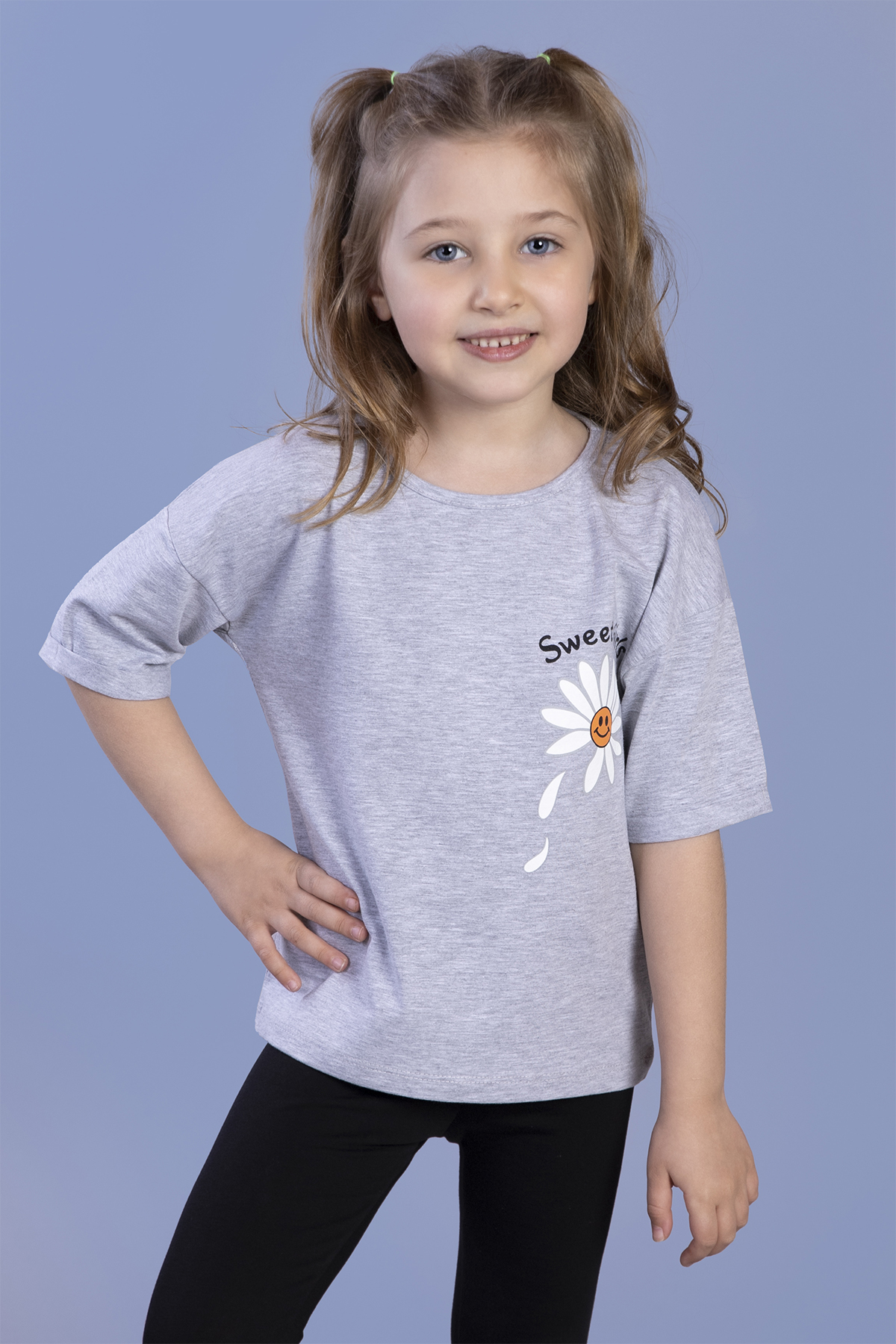Toontoy Kız Çocuk  Baskılı Tişört
