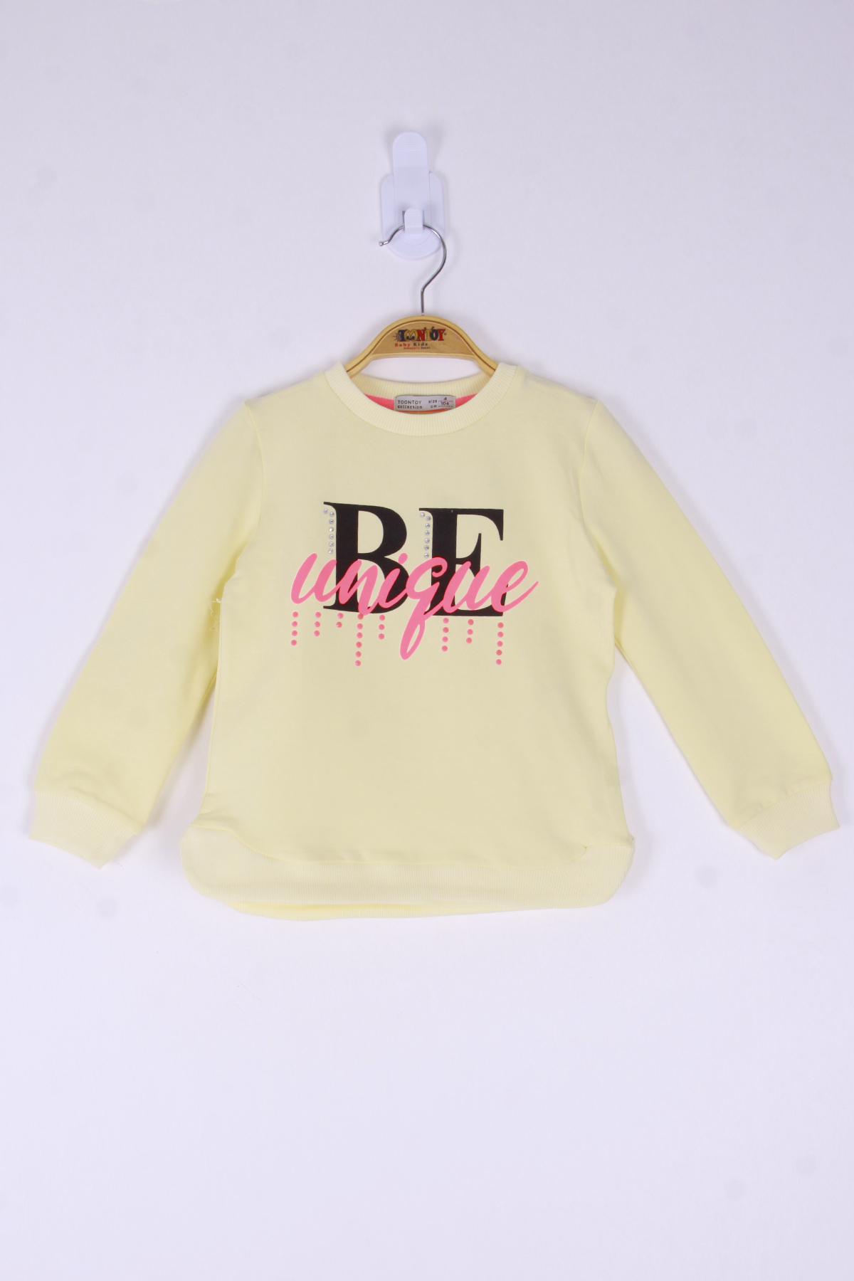 Toontoy Kız Çocuk Be Baskılı Sweatshirt