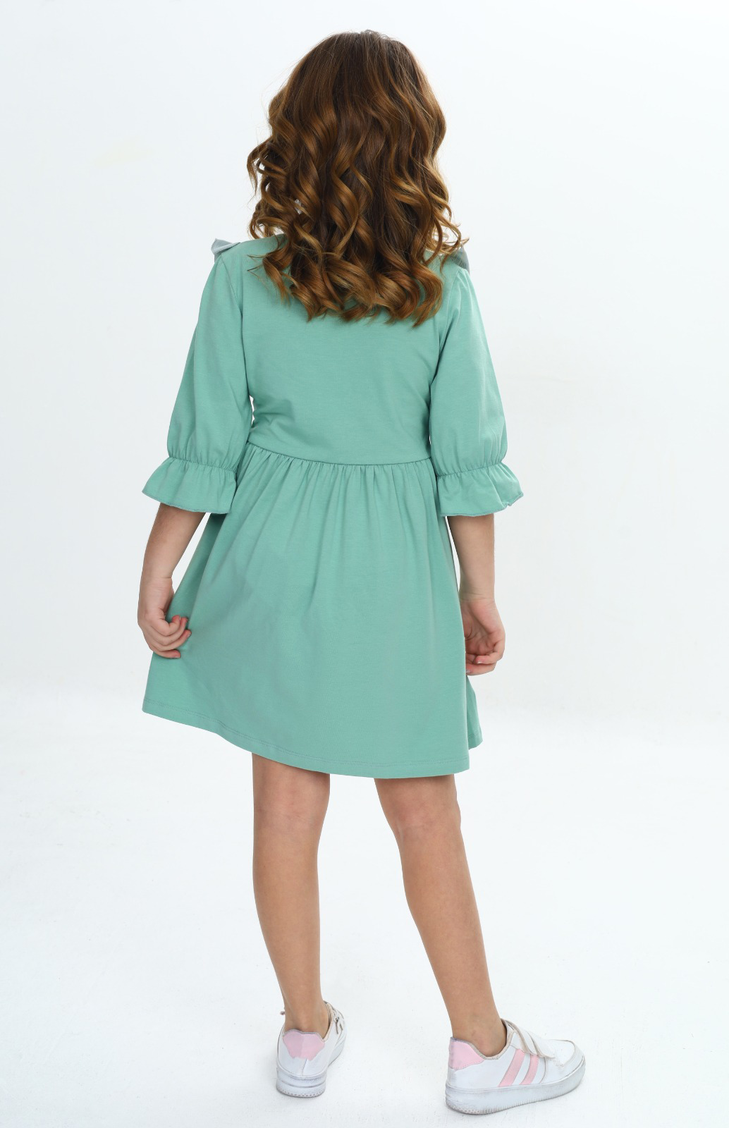 Toontoy Kız Çocuk Nakış Desenli Elbise