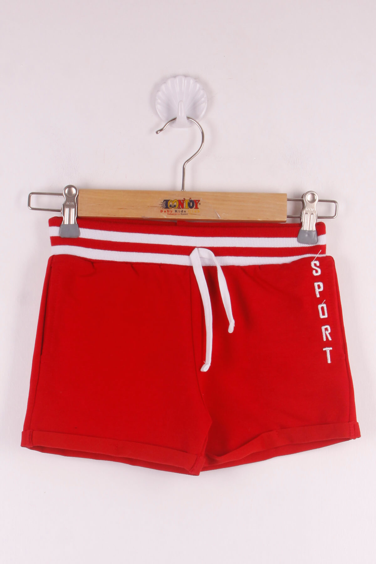 Toontoy Kız Çocuk Sport Nakışlı Cepli Şort