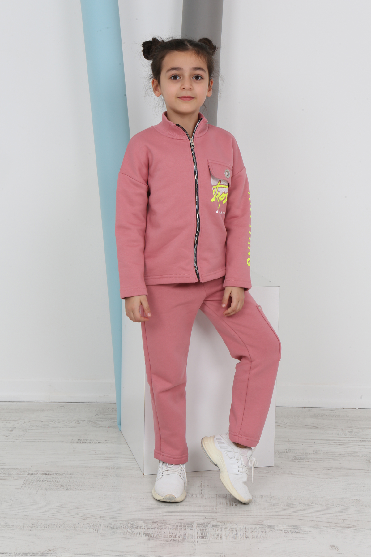 Toontoy Kız Çocuk Baskılı Eşofman Takımı