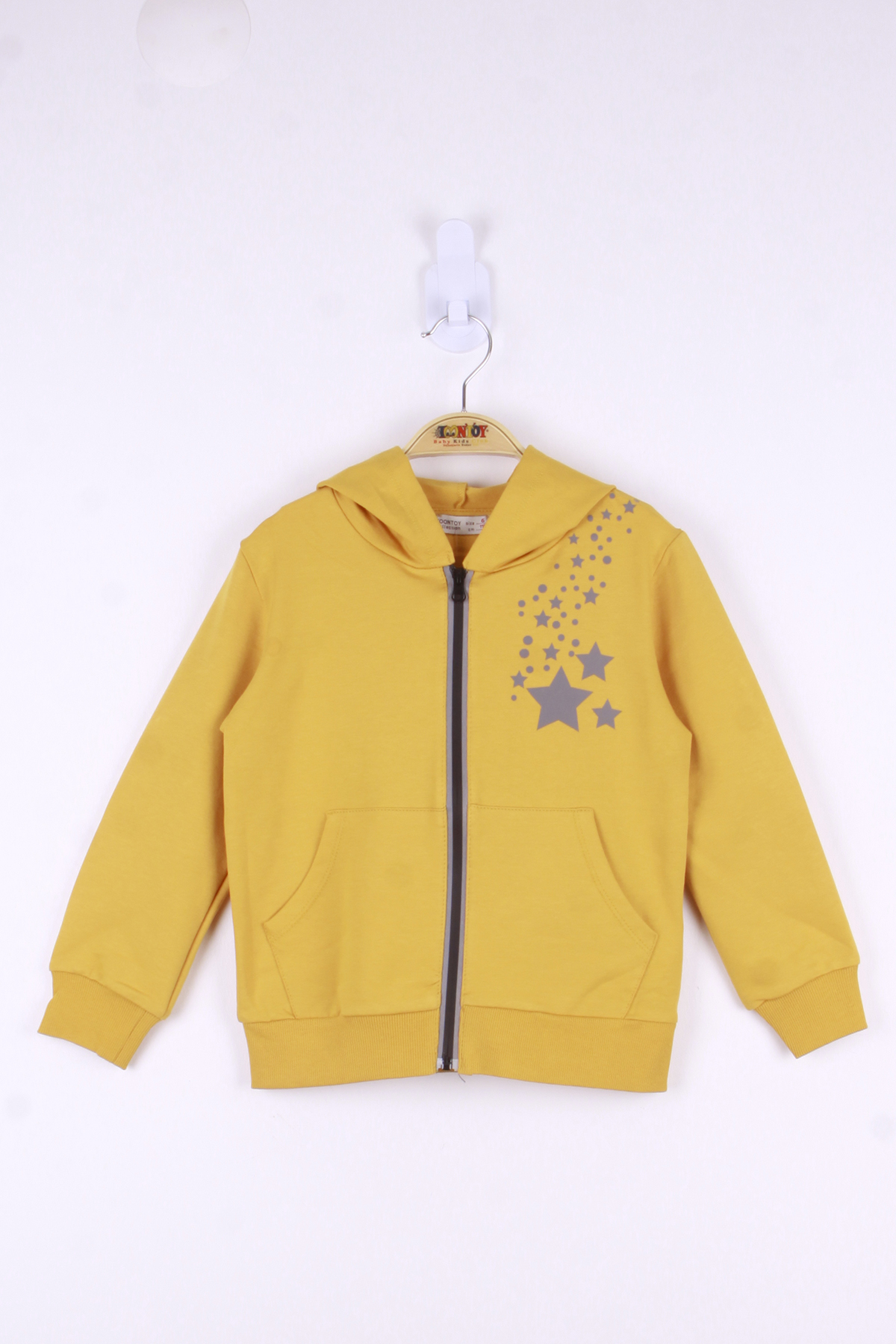 Toontoy  Kiz Çocuk Yildiz Baskili Hirka