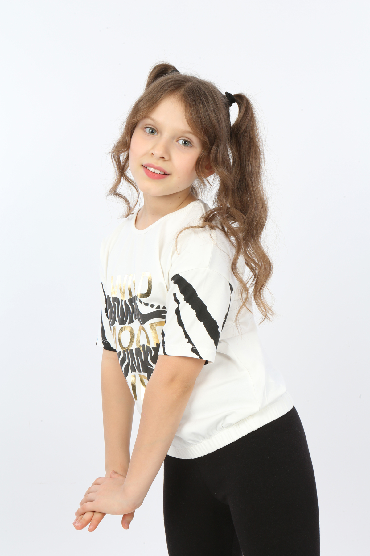 Toontoy Kız Çocuk Wild Wood Girl Baskılı Tişört
