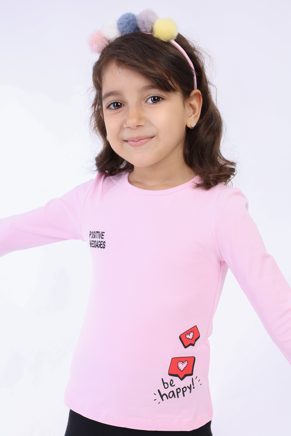 Toontoy Kız Çocuk Baskılı Tişört