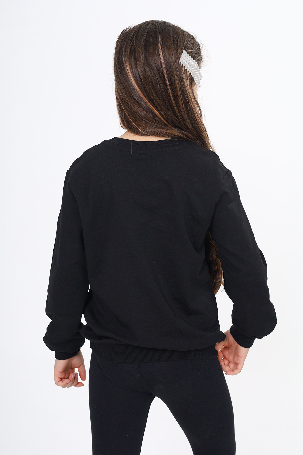 Toontoy Kız Çocuk Göğüsü TN Baskılı Sweatshirt