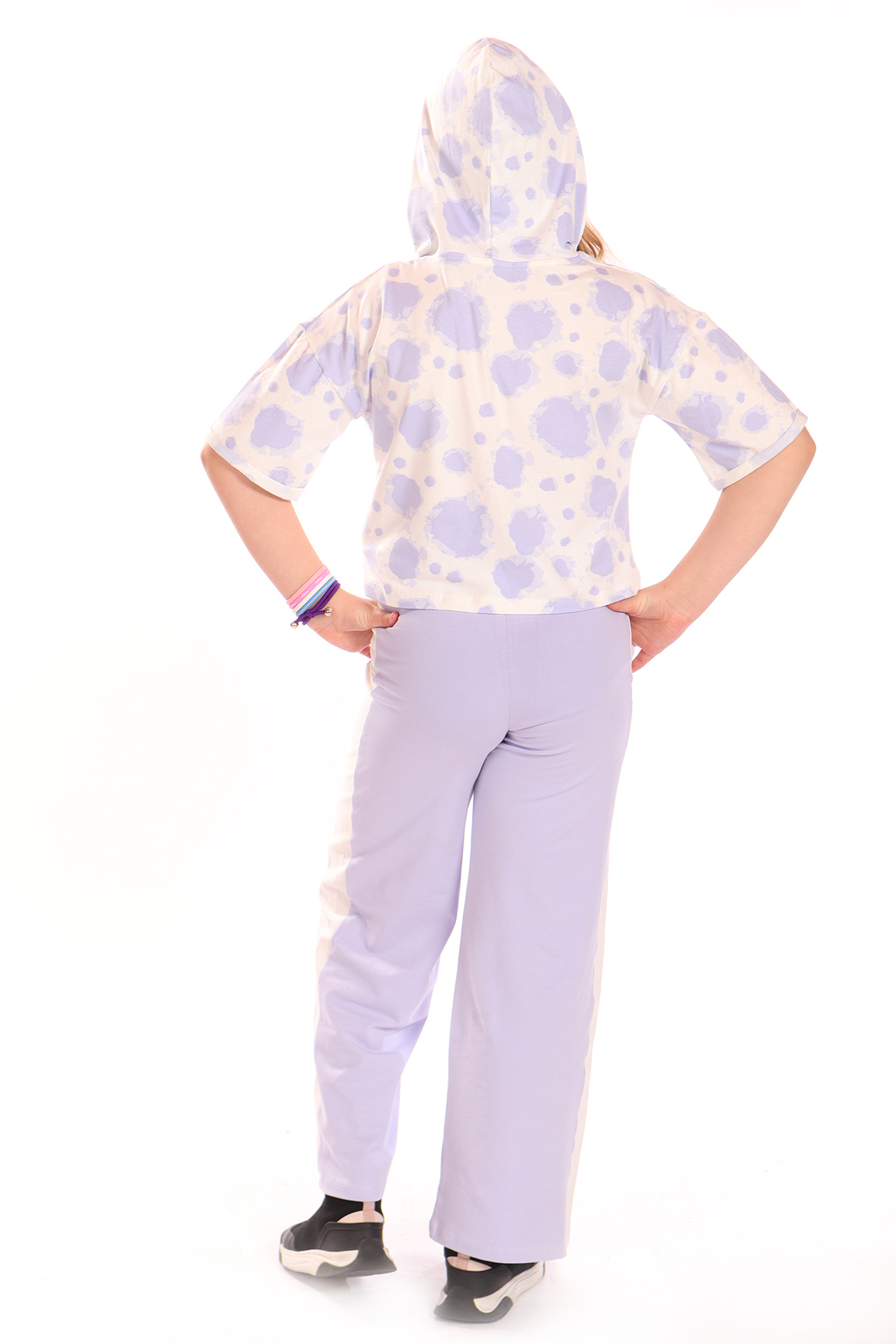 Toontoy Kız Çocuk Baskılı Cep Detaylı Etekli Şort