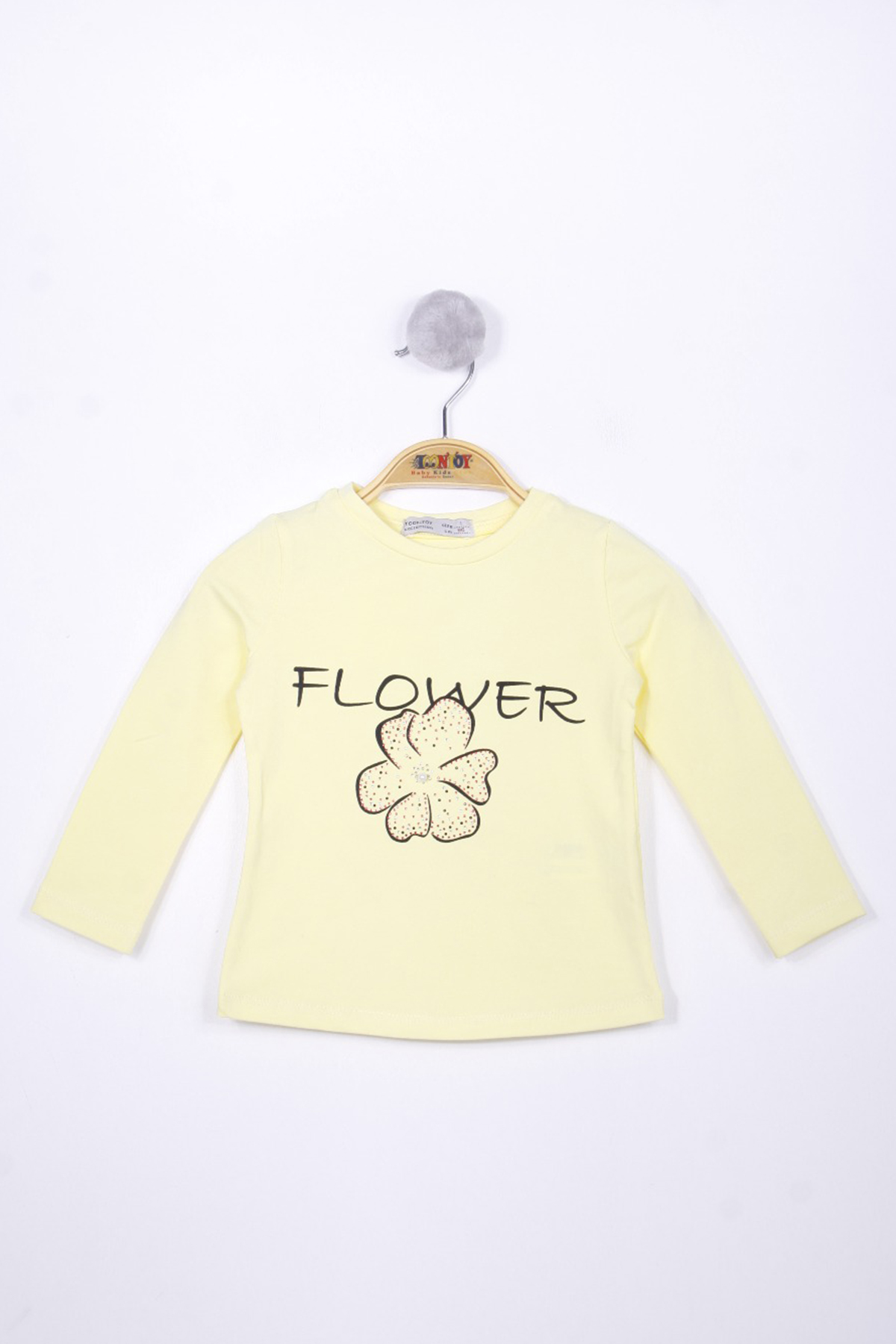 Toontoy Kız Çocuk Sweatshirt Göğsü Yıldız Nakış