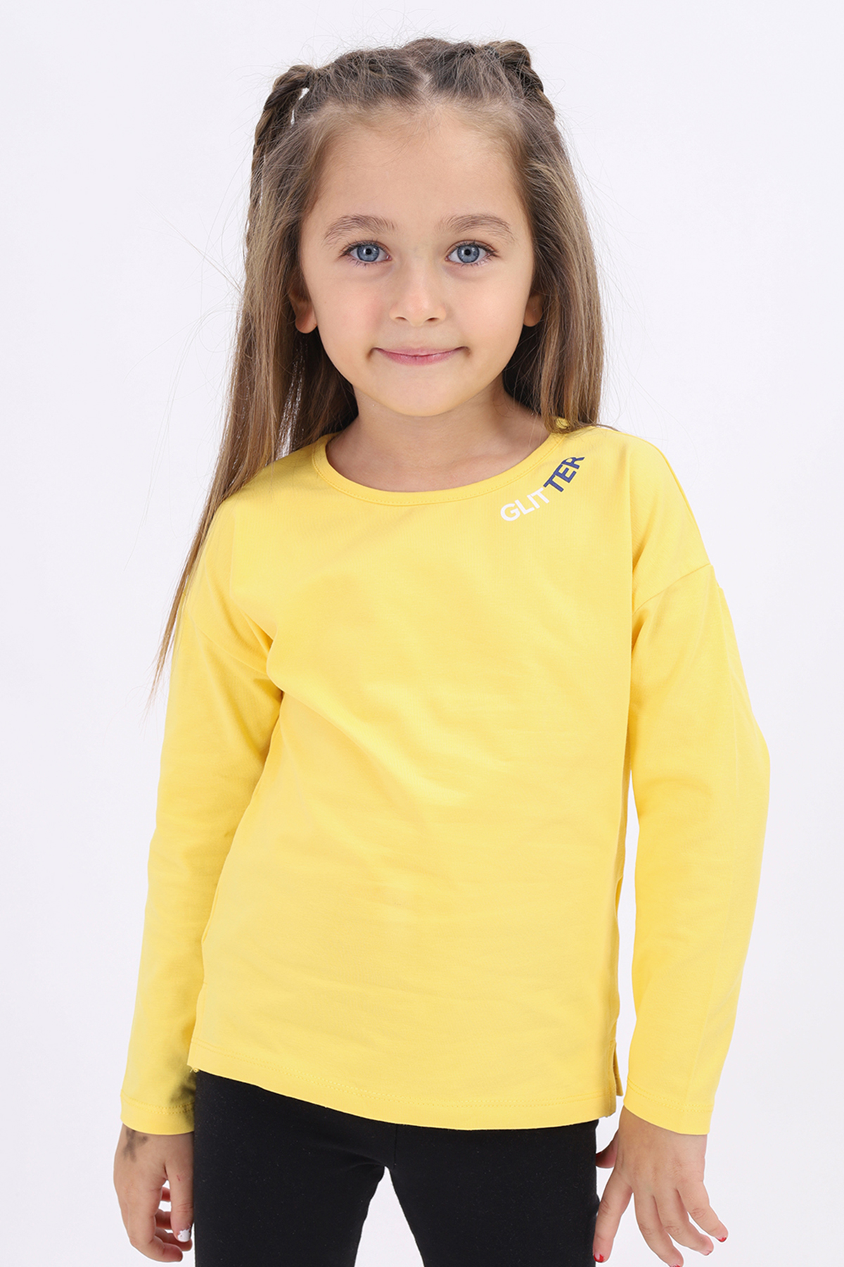 Toontoy  Kız Çocuk Arka Awesome Baskılı Şort