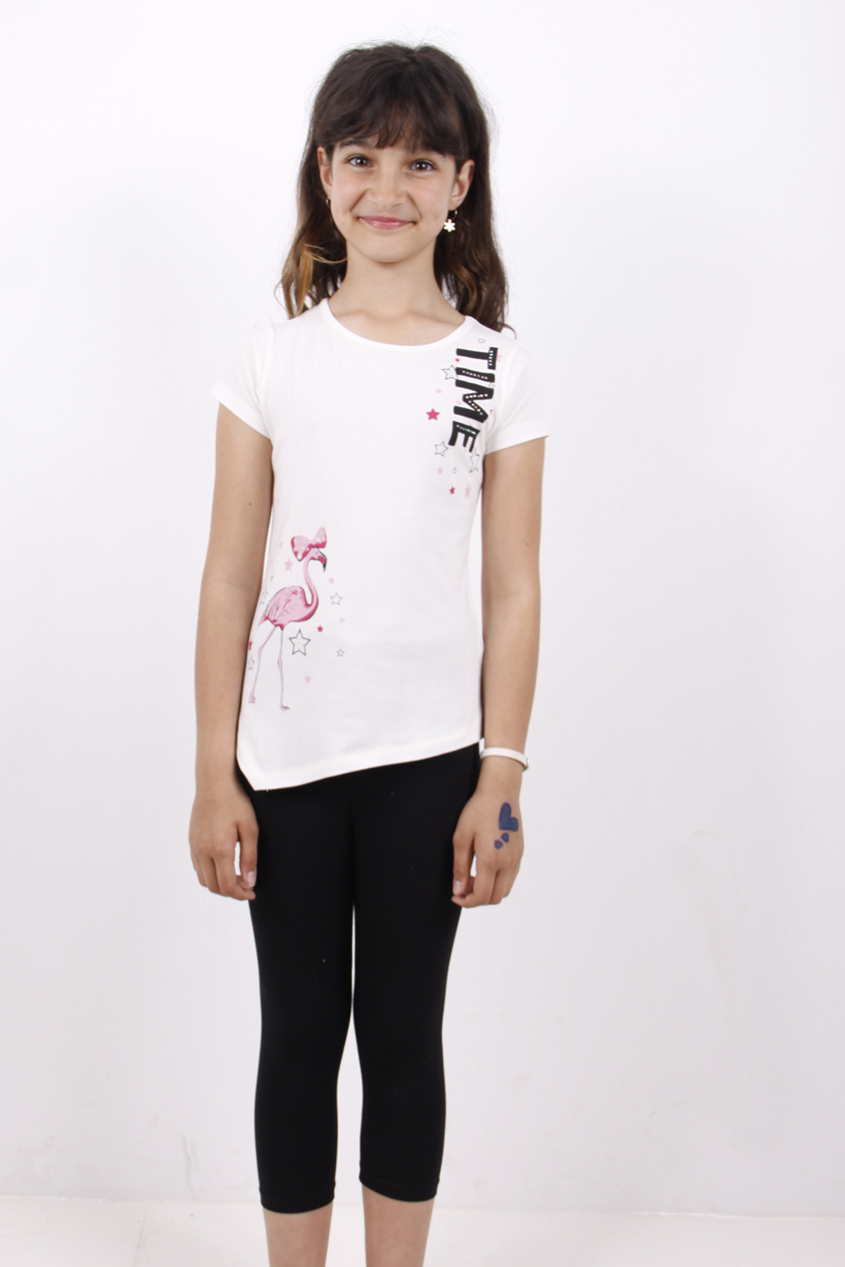 Toontoy Kız Çocuk Flamingo Baskılı Taytlı Takım Toontoy Kız Çocuk Flamingo Baskılı Taytlı Takım