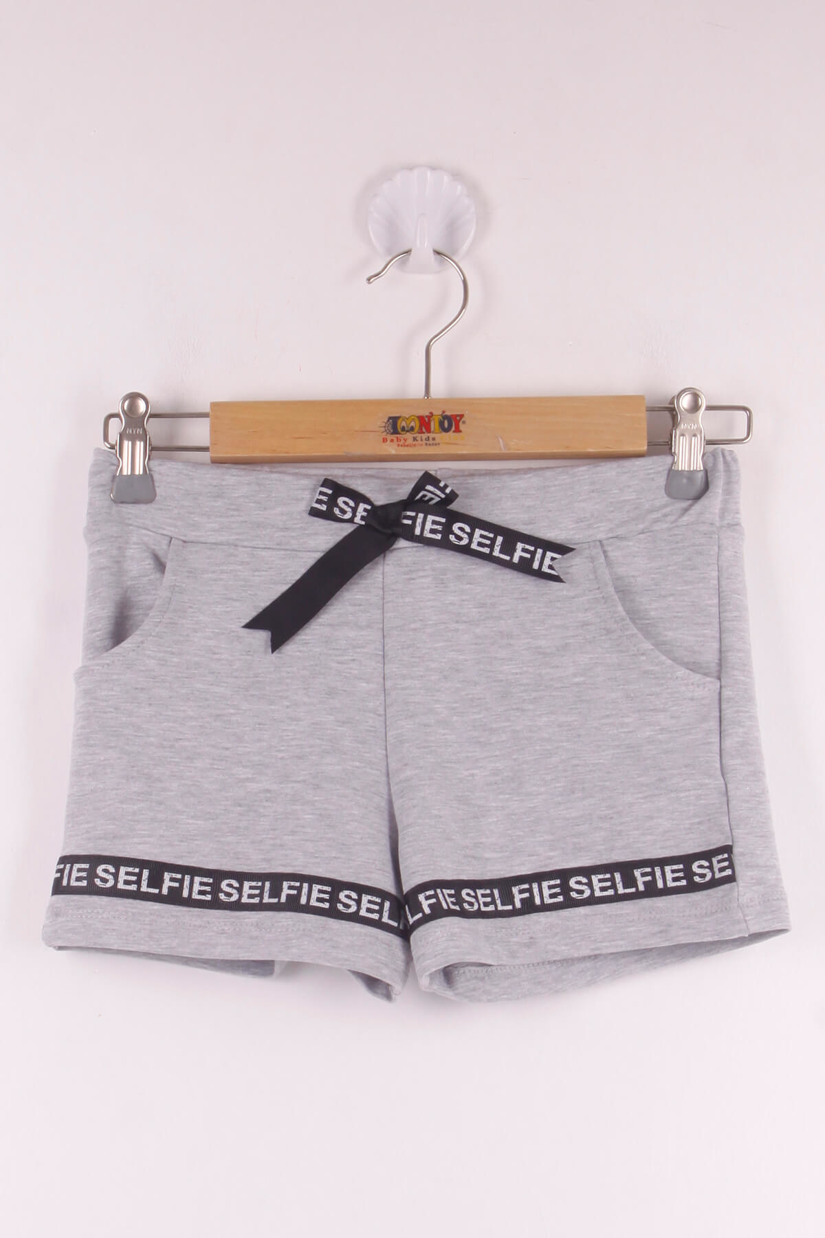 Toontoy  Kız Çocuk Serfie Şeritli Cepli Şort