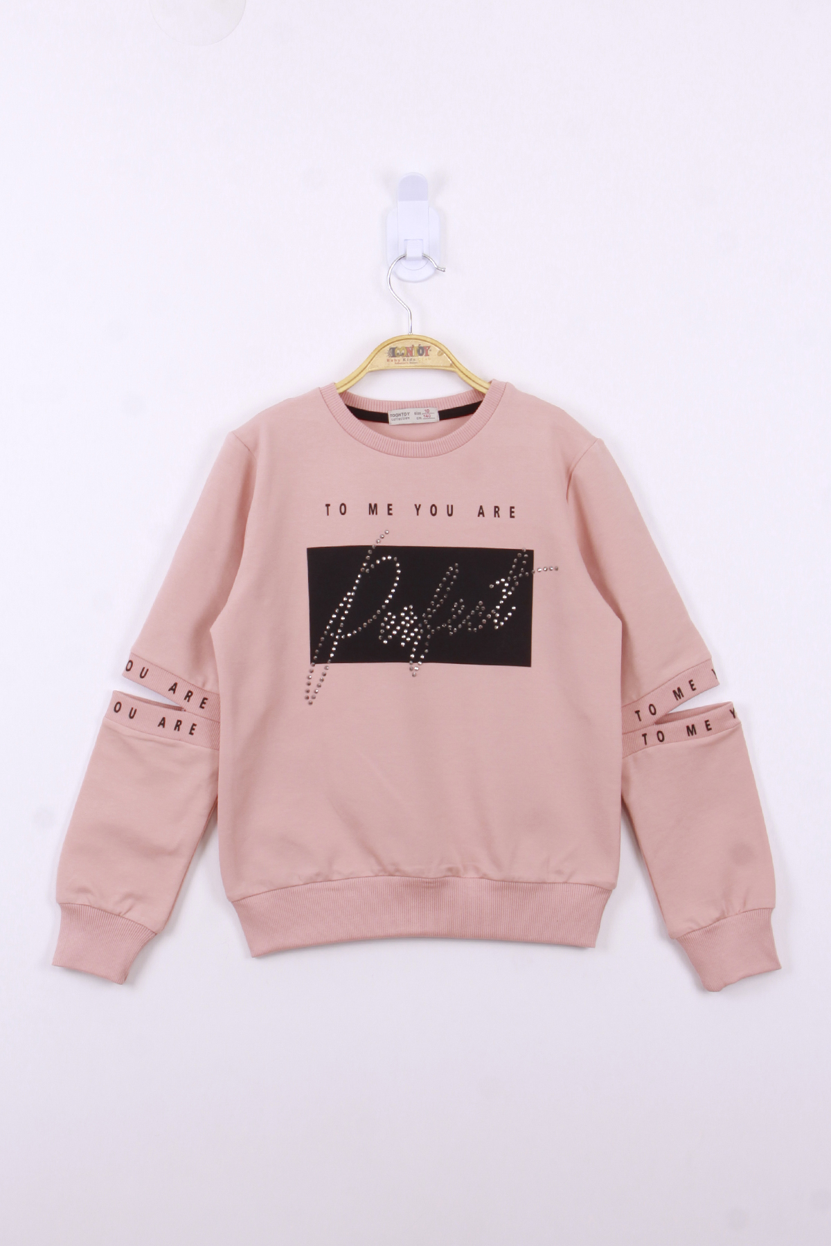 Toontoy Kız Çocuk Perfect Taş İşlemeli Sweatshirt