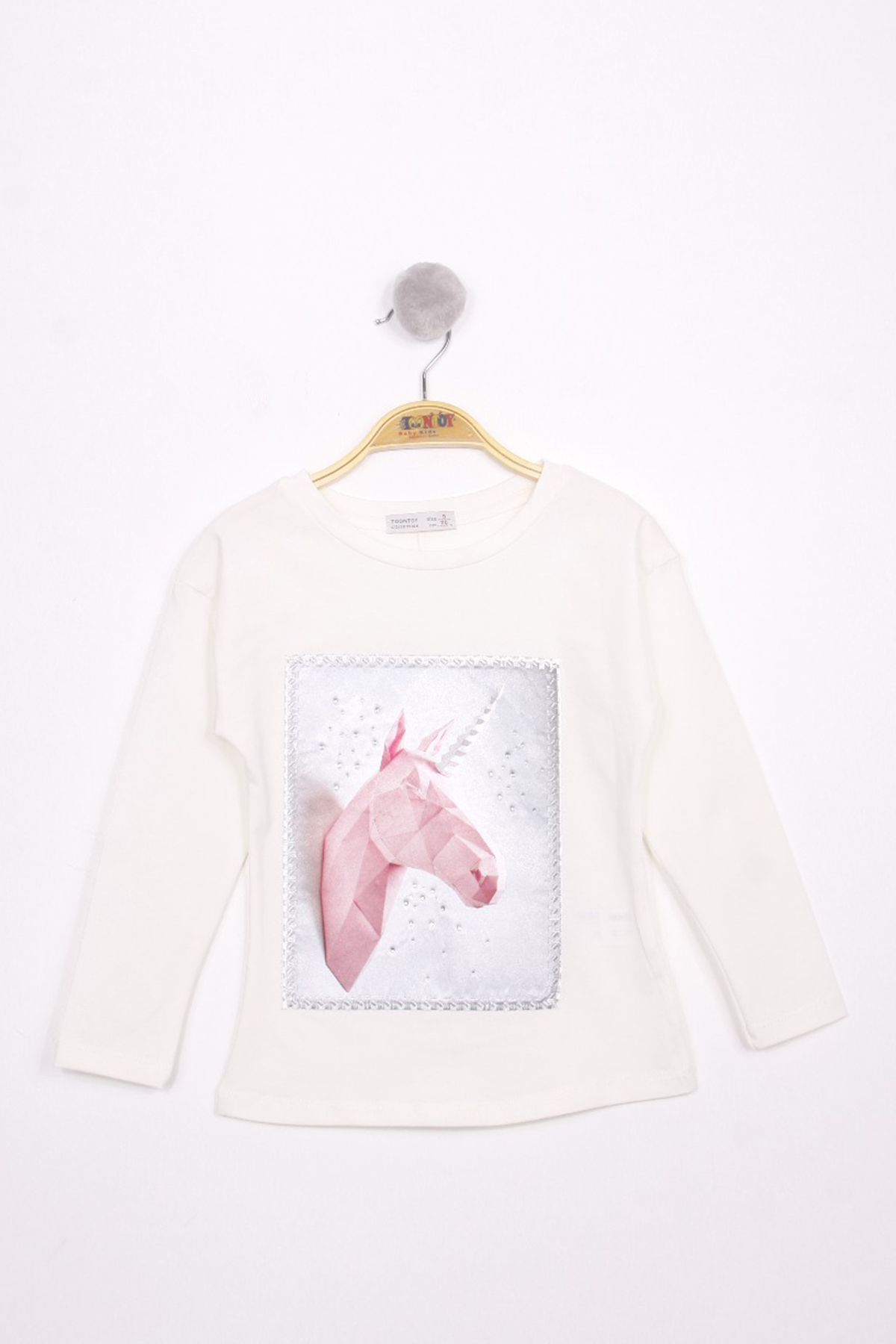 Toontoy Kız Çocuk Boynuzlu T-Shirt